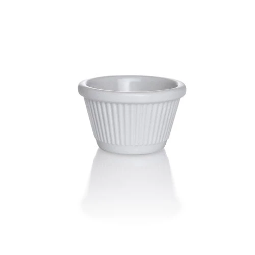 1-2-ramekin-bone.jpg BarProducts.com Fluted Melamine Ramekin - 12/pack - 1 ½ Oz