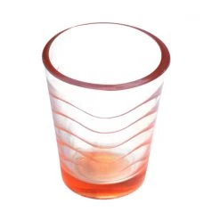 BarProducts.com BarConic® 1.75 Oz Orange Wave Shot Glass BAR SUPPLIES