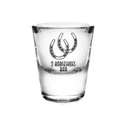 BarProducts.com Customized BarConic® 1 Ounce Thick Base Clear Shot Glass Custom Glassware