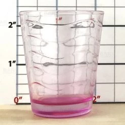 BarProducts.com BarConic® Glassware - Shot Glass - Pink Wave 1.75 Ounce BAR SUPPLIES
