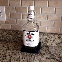 BarProducts.com Counter Caddies™ With BLACK Finish - 1.75 Liter Liquor Bottle Pad