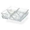 BarProducts.com Four Section Glass Condiment Tray Bar Caddies