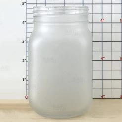 BarProducts.com BarConic® Frosted Mason Jar Mug Glass W/ No Handle - 12 Oz BAR SUPPLIES