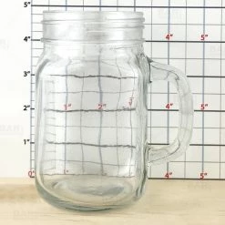 BarProducts.com BarConic® Glassware - Mason Jar Mug Glass - 12 Ounce - CASE OF 12 BAR SUPPLIES