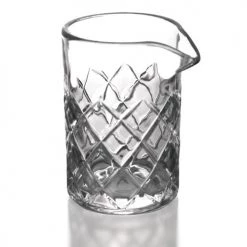 BarProducts.com BarConic® Diamond Pattern Mixing Glass With Copper Plated Julep Strainer Master Mixology