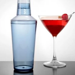 BarProducts.com 3-Piece Cocktail Shaker - Plastic - 16 Ounce Clearance