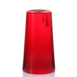 BarProducts.com BarConic® Red Stackable Pebbled Tumblers - 12 Pack