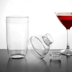 BarProducts.com BAR TOOLS 3-Piece Plastic Mixing Shakers - Clear