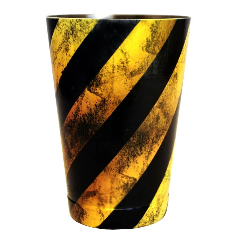 18oz-shaker-tin-hazard-web-bpc-800.jpg BarProducts.com Cocktail Shaker Tin - Printed Designer Series - 18oz Weighted - Hazard BAR TOOLS