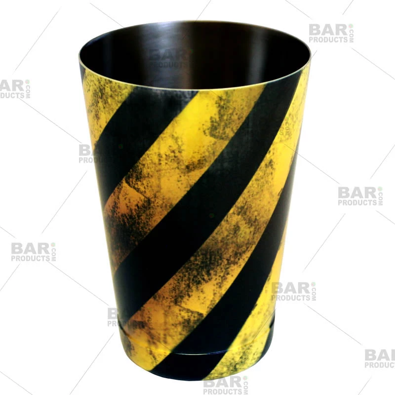 18oz-shaker-tin-hazard-web1.jpg BarProducts.com Cocktail Shaker Tin - Printed Designer Series - 18oz Weighted - Hazard BAR TOOLS