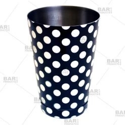 BarProducts.com Cocktail Shaker Tin - Printed Designer Series - 18oz Weighted - Polka Dots BAR TOOLS
