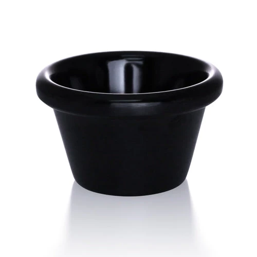 2-oz-black-ramekin.jpg BarProducts.com 2 Oz. Smooth Melamine Ramekin - 12/pack KITCHEN, DINING & SERVICE