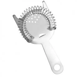 BarProducts.com Cocktail Strainer - 4 Prong Hawthorne Stainless Steel BAR TOOLS