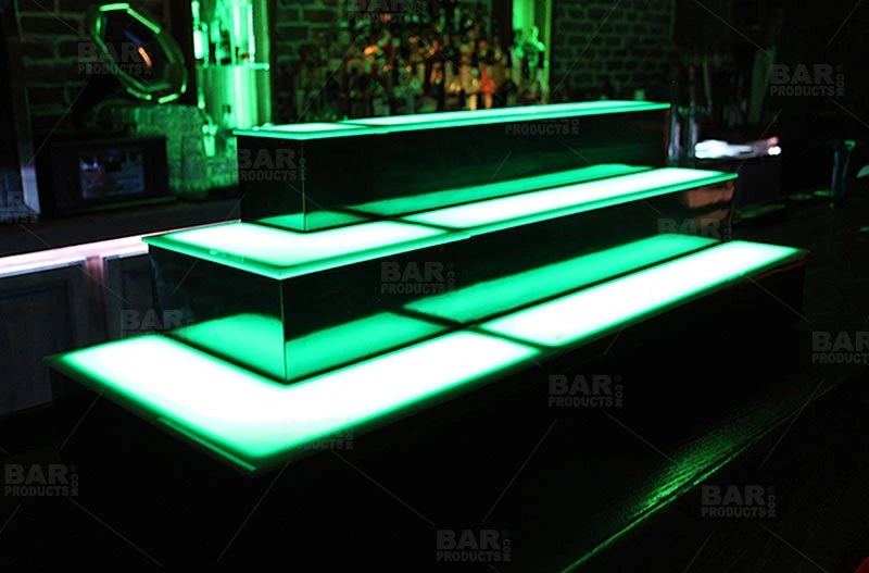2-tier-outside-corner-led-liquor-bottle-display-shelves-bpc-2_a5bf2576-9d42-4c36-a117-2dceb3813e64.jpg BarProducts.com BAR DECOR BarConic® LED Liquor Bottle Display Shelf - Outside Corner - 3 Steps - Black