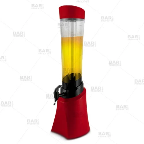2.5-liter-red-beer-tower-with-ice-cube-craft-beer-draft-bpc-500.jpg BarProducts.com Beer Tower With Ice Tube - Red - 2.5 Liter