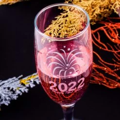 BarProducts.com New Years Champagne Glass - 2022 - 7.5 Oz Flute 4 BarProducts.com New Years Champagne Glass - 2022 - 7.5 Oz Flute