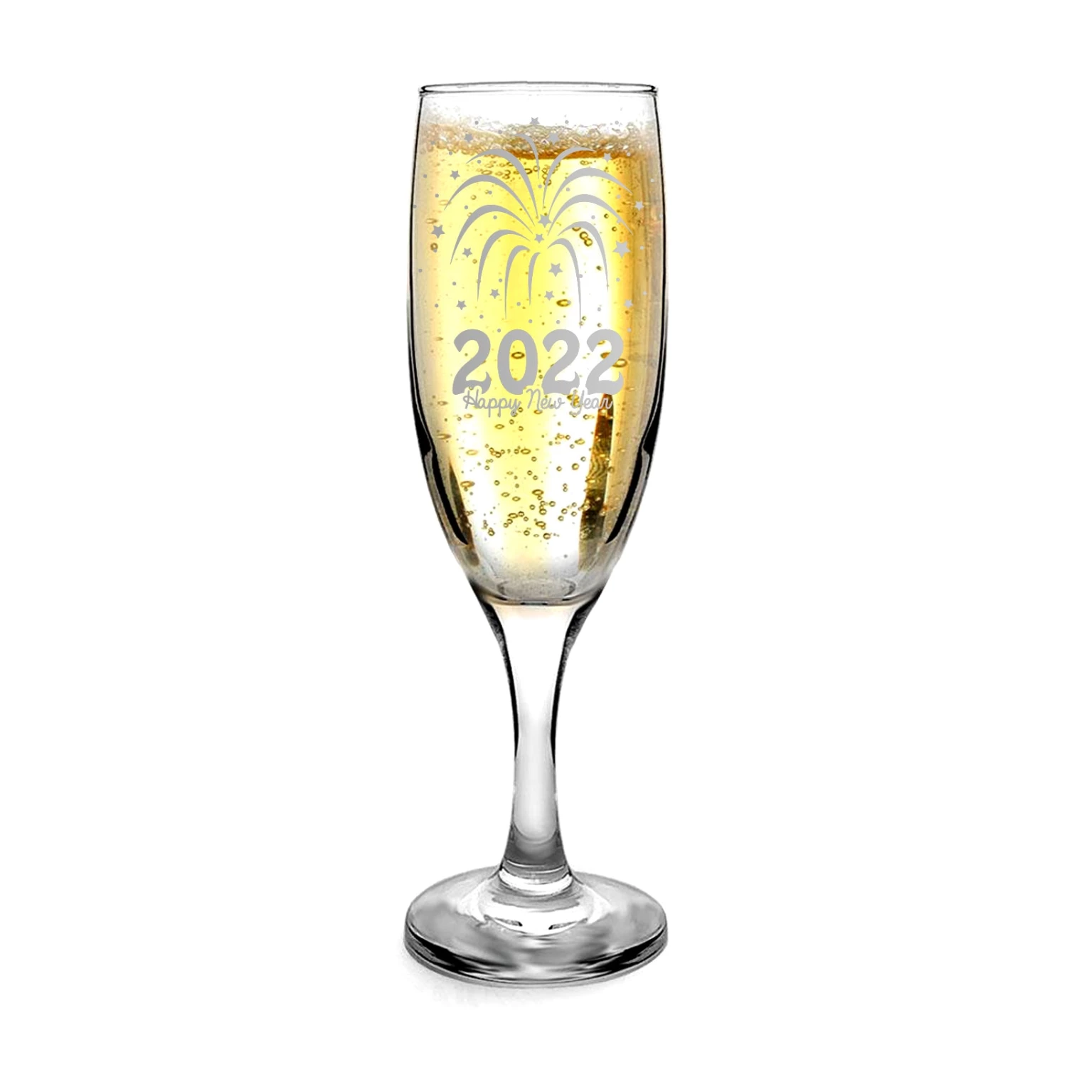 2022ChampagneGlass-HAPPYNEWYEAR-6.jpg BarProducts.com New Years Champagne Glass - 2022 - 7.5 Oz Flute