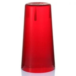 BarProducts.com BarConic® Red Stackable Pebbled Tumblers - 12 Pack