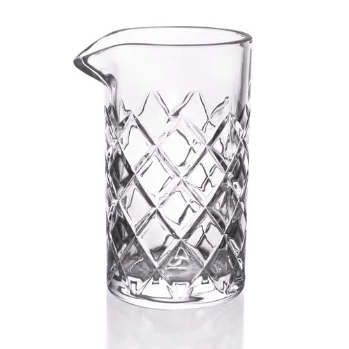 22-oz-yarai-mixing-glass-mixing-pitcher-1.jpg BarProducts.com Master Mixology BarConic® 651ml (22 Oz) Diamond Pattern Mixing Glass