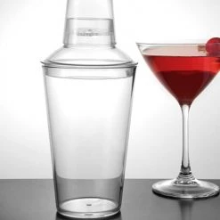 BarProducts.com 3 Piece Plastic Shaker - 22 Ounce Clearance