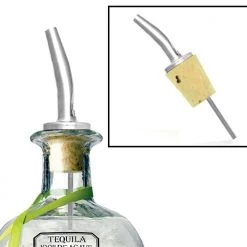 BarProducts.com BAR SUPPLIES Spill-Stop™ Tapered Liquor Pourer With Cork Stopper