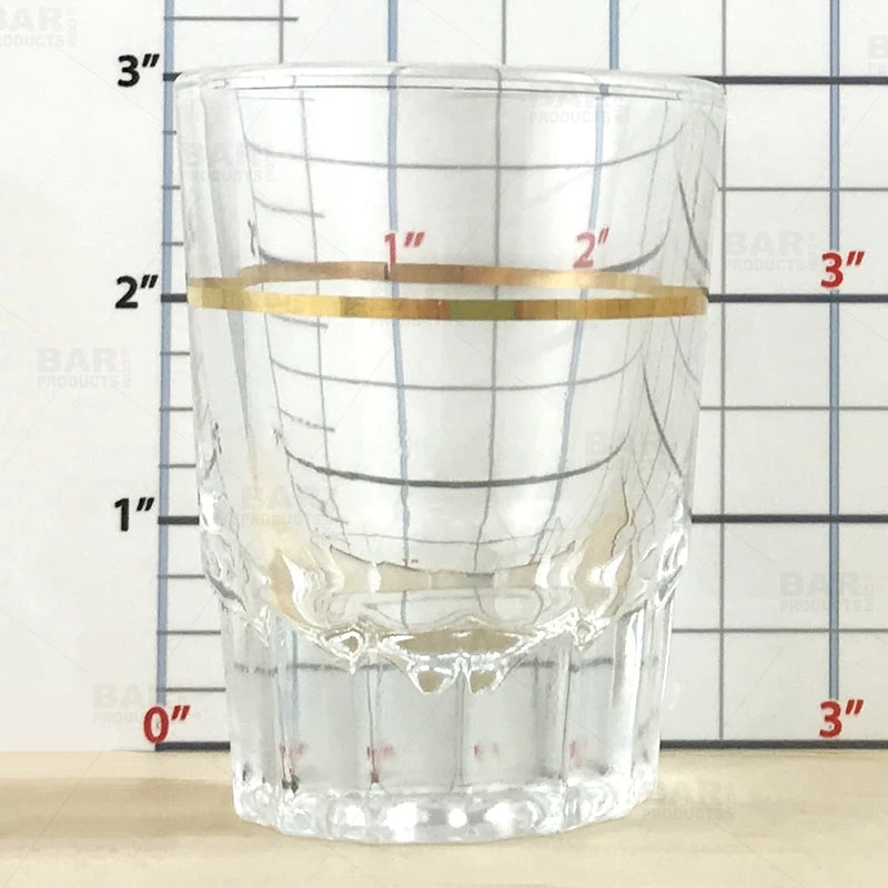2_oz_shot_glass_with_gold_1oz_measure_line.jpg BarProducts.com BarConic® 2oz Shot Glass With Gold 1oz Measure Line BAR SUPPLIES