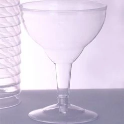 BarProducts.com Plastic (Polystyrene) Margarita Glass - 6 Ounce (sleeve Of 12) Drinkware
