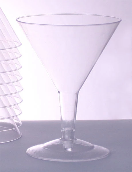 2pc-plastic-martini-glass.jpg BarProducts.com Plastic (Polystyrene) Martini Glass - 5 Ounce (sleeve Of 12)