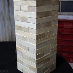 BarProducts Handcrafted Giant Block Stacking Game With JellO Shot Holes