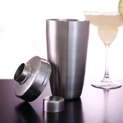 BarProducts.com BAR TOOLS 3 Piece Stainless Steel Flat Top Cocktail Shakers