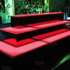 BarProducts.com BAR DECOR BarConic® LED Liquor Bottle Display Shelf - Outside Corner - 3 Steps - Black 9 BarProducts.com BAR DECOR BarConic® LED Liquor Bottle Display Shelf - Outside Corner - 3 Steps - Black