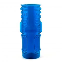 BarProducts.com Blue Plastic Tiki Cup - 32 Ounce