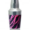 BarProducts.com Designer 16oz. Cocktail Shaker - 3 Piece - Pink Zebra