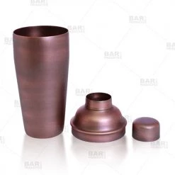 BarProducts.com Master Mixology BarConic® 3 Piece Cocktail Shaker Deluxe – Antique Finish 24oz.
