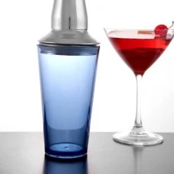 BarProducts.com BAR TOOLS 3 Piece Plastic Mixing Glasses W/ Stainless Steel Midsections - 16 Ounce - Color Options