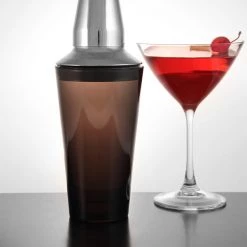 BarProducts.com BAR TOOLS 3 Piece Plastic Mixing Glasses W/ Stainless Steel Midsections - 16 Ounce - Color Options