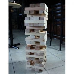 BarProducts Handcrafted Giant Block Stacking Game Woodshop Made In The USA