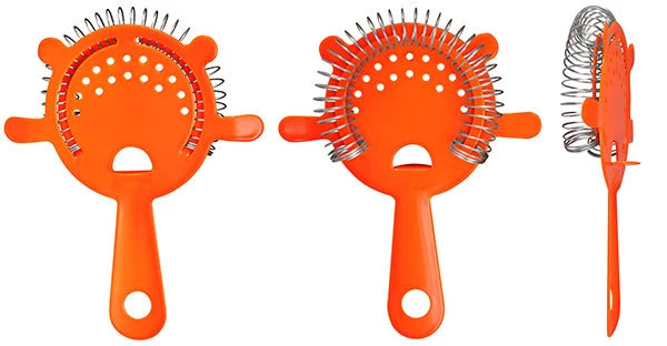 4-prong-neon-cocktail-strainer-orange.jpg BarProducts.com BAR TOOLS Cocktail Strainer - 4 Prong NEON - Color Options