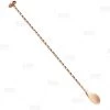 BarProducts.com BarConic® Copper Plated Bar Spoon W/ Muddler Tip - Professional Grade - 40cm Length