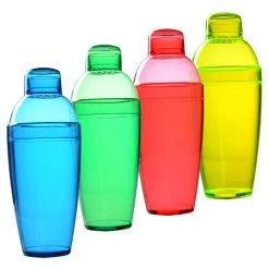BarProducts.com Cocktail Shakers Plastic 3 Piece Cocktail Shaker - 10oz
