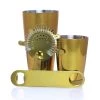 BarProducts.com Bartending Set With Speed Opener And 18 Ounce Shaker Tin – 4 Piece Candy Gold BAR TOOLS 1 BarProducts.com Bartending Set With Speed Opener And 18 Ounce Shaker Tin – 4 Piece Candy Gold BAR TOOLS