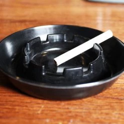 BarProducts.com BarConic® 5.5" Black Standard Ash Tray BAR SUPPLIES