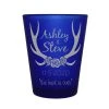 BarProducts.com CUSTOMIZABLE - 1.5oz Blue Frosted Shot Glass - Antlers