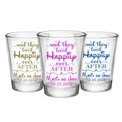 BarProducts.com BAR SUPPLIES CUSTOMIZABLE - 1.75oz Clear Shot Glass - Happily Ever After