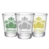 BarProducts.com BAR SUPPLIES CUSTOMIZABLE - 1.75oz Clear Wedding Shot Glass - Pineapples