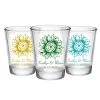 BarProducts.com CUSTOMIZABLE - 1.75oz Clear Wedding Shot Glass - Sunflower BAR SUPPLIES