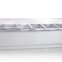 BarProducts.com Roll Top Condiment Holder (Fruit Trays) With 1-Quart (6) Inserts BAR SUPPLIES 6 BarProducts.com Roll Top Condiment Holder (Fruit Trays) With 1-Quart (6) Inserts BAR SUPPLIES