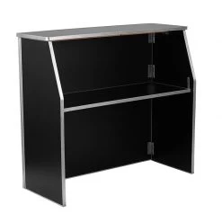 BarProducts.com Portable Bar - Black Laminate - 4 FT. SPECIAL COLLECTIONS