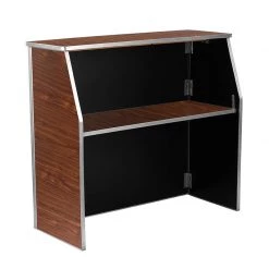 BarProducts.com Portable Bar - Walnut Laminate - 4 FT.