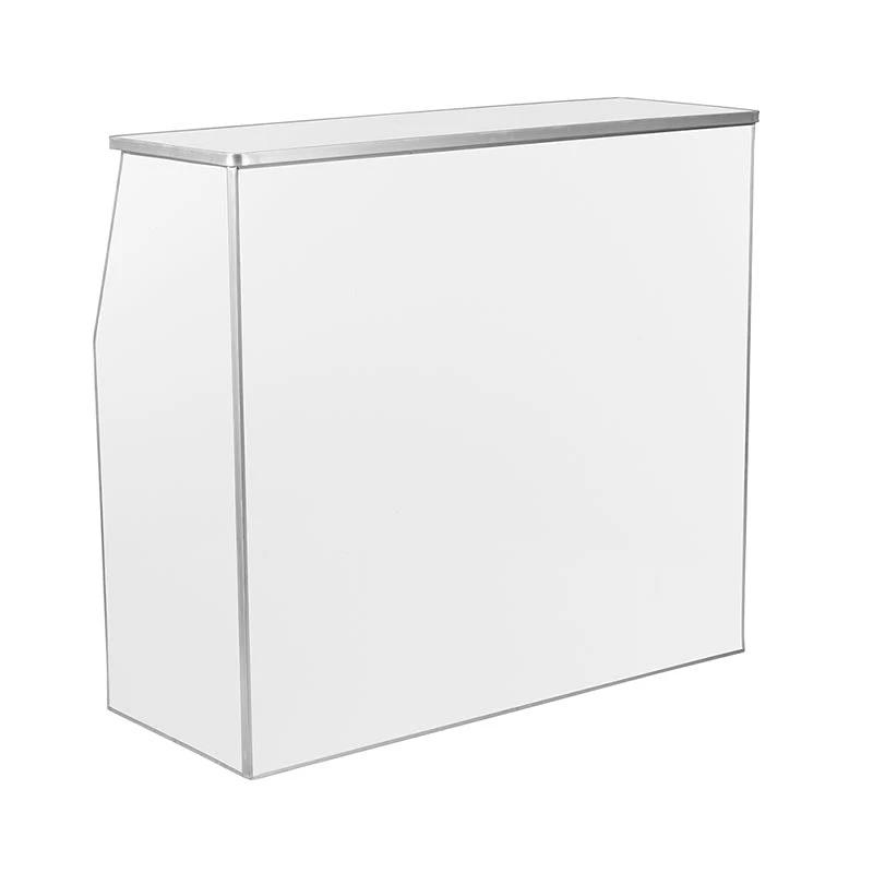 BAR-48-WH-BPC-2.jpg BarProducts.com SPECIAL COLLECTIONS Portable Bar - White Laminate - 4 FT.